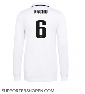 Real Madrid Nacho #6 Hemma Matchtröja 2022-23 Långärmad